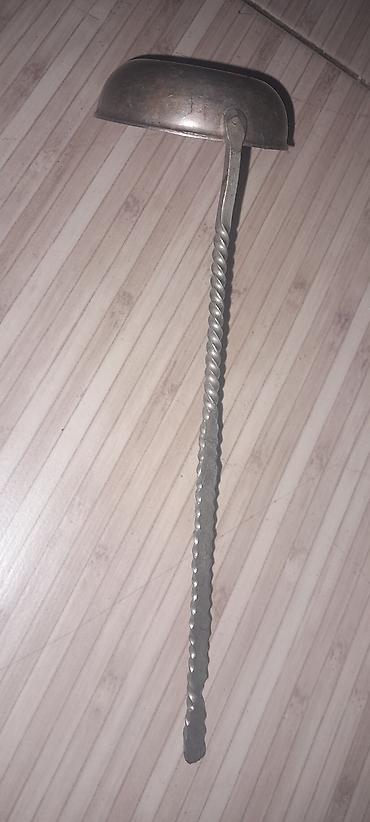 parda tul: Gümüşü rəngli metal kepçe/qaşıq - Material: tam metal, parlatma ilə — 1