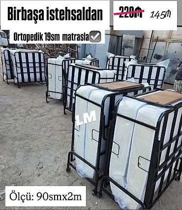 heyet mebeli: Ortopedik 19 sm matraslı qatlanan çarpayı - Birbaşa istehsaldan - — 1