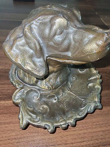 itmiş əşya: Məhsul: Metal it başlı masaüstü küyəhlik/siqaret külqabısı (açılan — 5