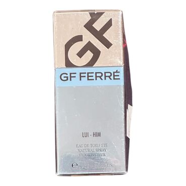 Ətriyyat: Satılır: GF FERRE, kişi ətiri. Yenidir, heç açılmayıb, 50 ml. Özüm