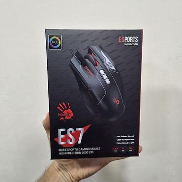 Мышка игровая a4tech bloody es7 usb, rgb, 1шт, новая, в коробке, в