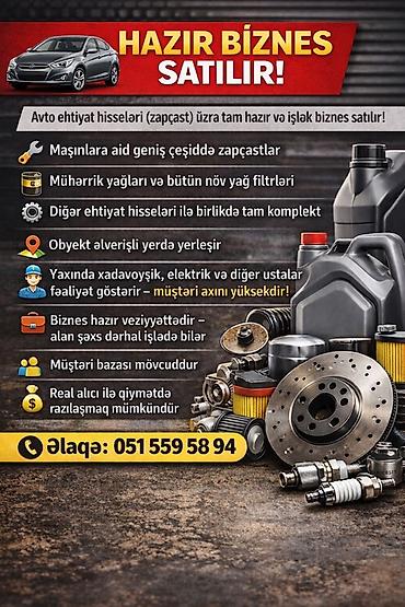 hal hazırda: Hazır işlək avto ehtiyat hissələri biznesi satılır - Avtomobillərə — 1