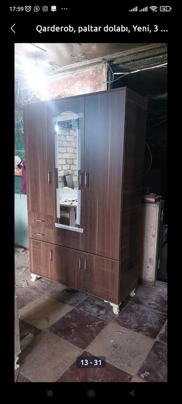Dolablar: Yeni, Açılan, 3 qapılı Düz dolab, Qarderob, paltar dolabı, Azərbaycan -da lalafo.az — 26 Dolablar: Yeni, Açılan, 3 qapılı Düz dolab, Qarderob, paltar dolabı, Azərbaycan — 26