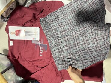 Домашние костюмы: Мужская пижама с шортами Со штанами С длинным и с коротким рукавом — 26