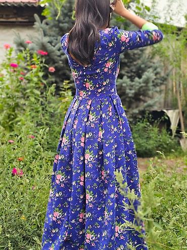 Вечерние платья: Вечернее платье, Пышное, Длинная модель, Велюр, С рукавами, S — 8