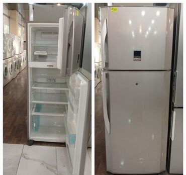 Yemək hazırlamaq üçün texnika: 2 qapılı Sharp Soyuducu Satılır, rəng - Gümüşü, Təkərli