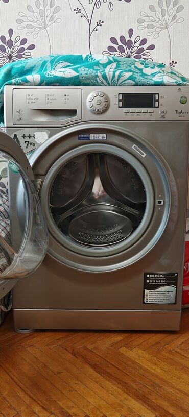 Paltaryuyan maşınlar: Paltaryuyan maşın Hotpoint Ariston, 7 kq, İşlənmiş, Avtomat, Qurutmasız, Kredit yoxdur, Ünvandan götürmə