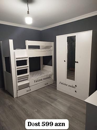 interturan mebel: Uşaq otağı üçün mebel dəsti Tərkibi: - İki mərtəbəli çarpayı: yan — 1