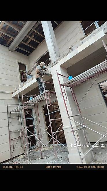 Фасадные плиты Сары-Таш (Травертин): Фасадные утиплит домов Сары таш гранит балясины перила лесинца и.т — 26