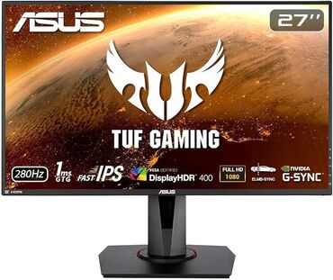 gaming monitor: ASUS TUF Gaming VG279QM 27inch 280hz ASUS TUF Gaming VG279QM 27 HDR