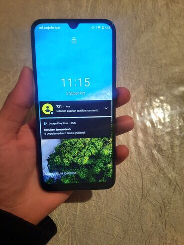 телефон флай 111: Xiaomi Mi A3, 64 GB, rəng - Göy, 
 Zəmanət, Sensor, İki sim kartlı