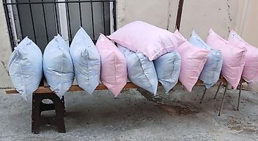güll: Tüklü yastıqlar - Ölçülər: hazır 50×70 və 70×70 - Dolğu variantları — 7