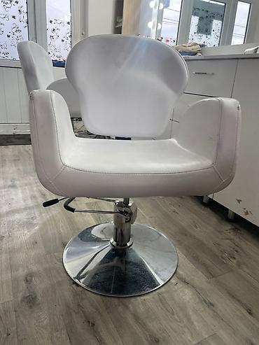 Салонные кресла: Парикмахерские кресла гидравлические (2 шт.) - Цвет: белый - Обивка — 5