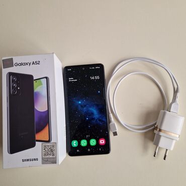 playstation 3 oyun yazilmasi: Samsung Galaxy A52, 256 GB, rəng - Qara, Barmaq izi