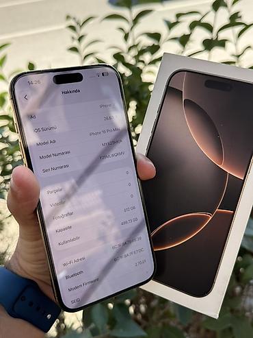 iphone 12 pro 512: IPhone 16 Pro Max, 512 GB, Qızılı, Face ID — 2