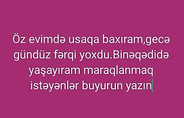 evde online is: Xidmət: Evdə uşaq baxımı (Binəqədi) - Öz evimdə peşəkar uşaq baxımı — 1
