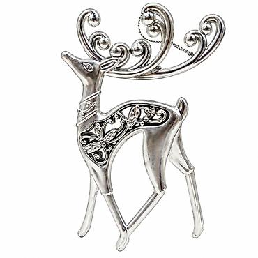 KMT Božićna srebrna figura irvasa XM-114 Elegantna dekorativna figura