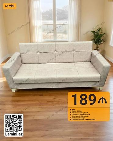 Məhsul: Divan - Ölçü: 200 sm - Mexanizm: Açılan, bazalı (yataq lalafo.az -da Məhsul: Divan - Ölçü: 200 sm - Mexanizm: Açılan, bazalı (yataq