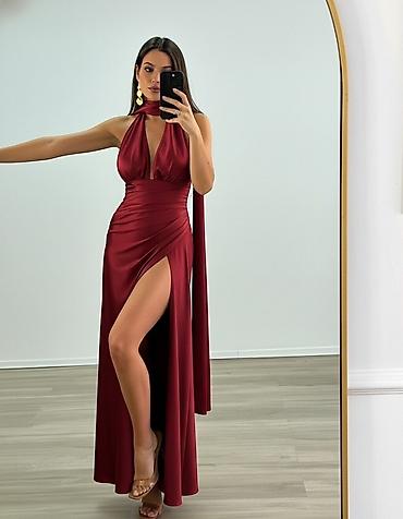 Haljine: 💫Elegantna duga haljina sa šalom oko vrata
✅2900 din — 14