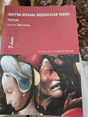 Digər kitablar və jurnallar: Məhsul: Kitab – “Batı’da Siyasal Düşünceler Tarihi: Seçilmiş Yazılar – — 1