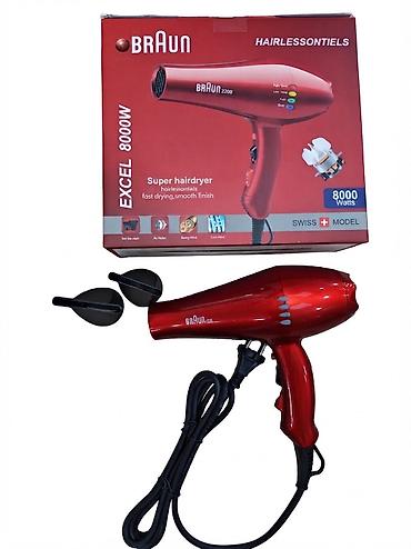Məhsul №6325 Fen Braun BR-2200, 8000 Vt, qırmızı Brend: No Brand lalafo.az -da Məhsul №6325 Fen Braun BR-2200, 8000 Vt, qırmızı Brend: No Brand