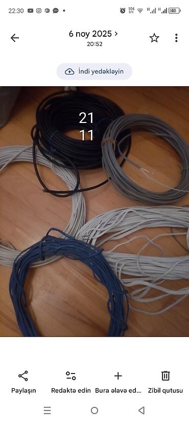 data kabel lan: Yeni, Kabel, Mis, Kredit yoxdur — 2
