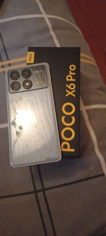 irşad telekom telefon qiymətləri: Poco X6 Pro 5G, 512 GB, rəng - Boz, Sensor, Barmaq izi, Face ID