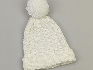 kremowa czapka zimowa: Шапка, 42-43 см, стан - Дуже гарний