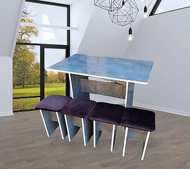 Кухонные столы и стулья: Кухонный стол и стул, Новый, Платная доставка, цвет - Черный — 6