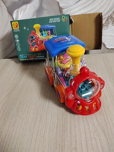 Игрушка-паровозик Gear Train Universal (Qunyida, №696-52) - Яркий