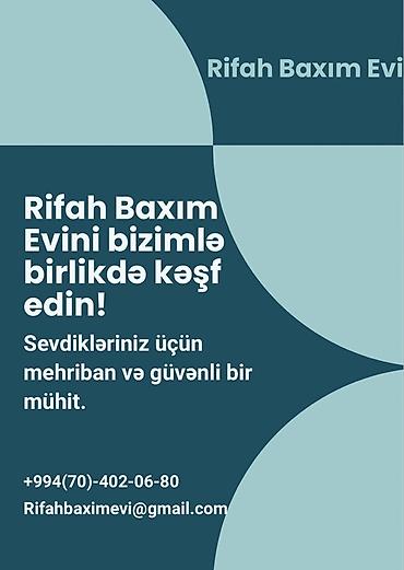 yaşlı qadına baxmaq: Rifah Baxım Evi – sevdikləriniz üçün mehriban və təhlükəsiz mühit — 1