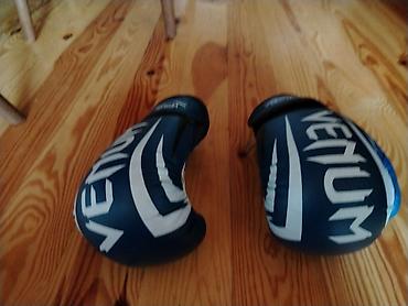 ful face kask: Venum boks əlcəkləri - Brend: Venum - Rəng: tünd mavi – ağ detallar - — 3