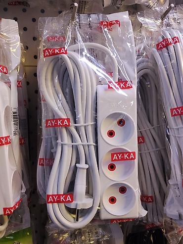 Удлинители: Сетевой удлинитель AY-KA - 3 розетки евро-формата (Schuko/Euro) с — 1