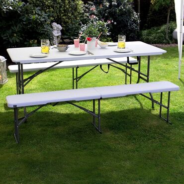 Baštenski nameštaj: Baštenska ganitura, bоја - Bela, Novo — 2