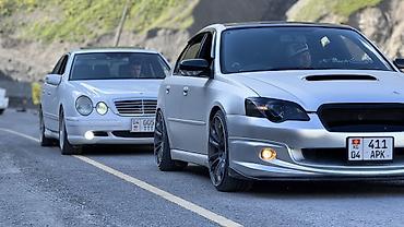 Обвес: Комплект Subaru, 2003 г., цвет - Серебристый, Б/у — 4