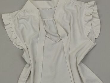 białe bluzki krótki rękaw: Bluzka Damska, L, stan - Dobry