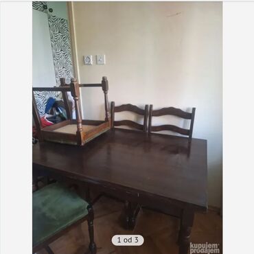 prodajem sto i stolice: Wood, Up to 6 seats, Used