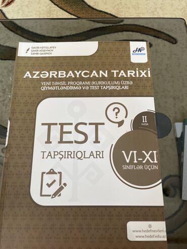 azərbaycan tarixi 11 ci sinif pdf: Azərbaycan tarixi test tapşırıqları 2 ci son nəşri tam yeni