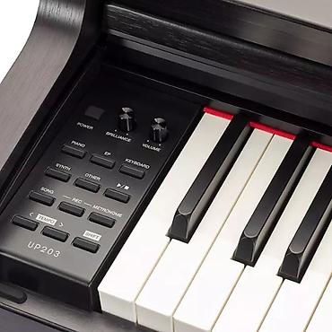 electron piano: №: 12712 Məhsulun adı: Medeli UP203 BK elektron piano (qara) Brend — 3