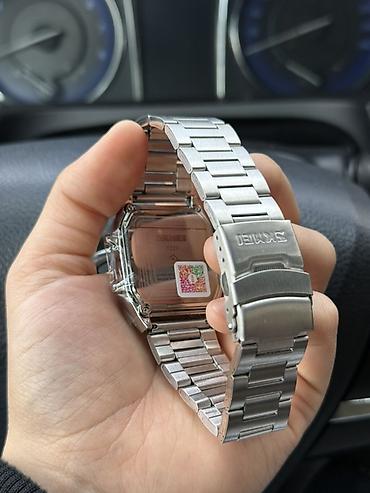 Другие наручные часы: Гибридные наручные часы SKMEI - Дизайн: квадратный корпус с гранеными — 3