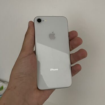 iphone 7 8: IPhone 8, Б/у, 64 ГБ, Белый, 80 %