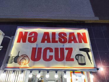 reklam plakati: Salam. Yenidir. Elave işuqlarda quraşdirilib. 1.80eni 1m uzunluq