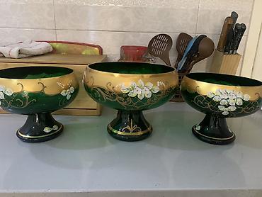 green witch: Çay dəsti, rəng - Yaşıl, Şüşə — 1