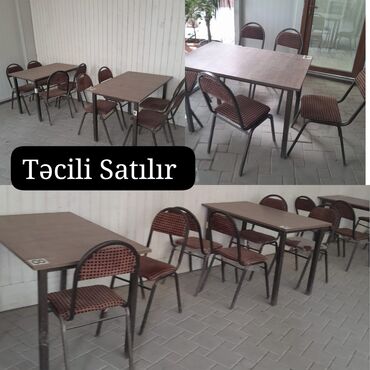 Masa və oturacaq dəstləri: ‼️ Təcili Satılır ‼️ Masa dəstləri cəmi (12 stol 48 stul ) 12 dəst