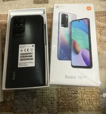 mi монитор: Redmi, Redmi 10 5G, 128 ГБ, түсү - Кара, 1 SIM, 2 SIM