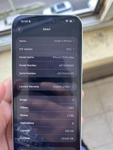 14 pro plus: IPhone 17 Pro Max, Б/у, 256 ГБ, Серебристый, Кабель, Коробка, 97 % — 3