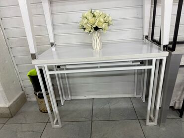 Столы для зала: 3 метровый стол трансформер "Лофт" длина от 51 см до 308 см ширина на — 22