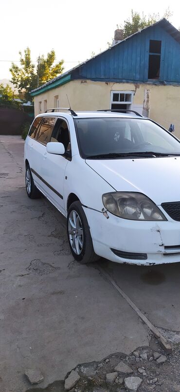 токмок кун чыгыш: Белый универсал Toyota Corolla Fielder с тонированными задними