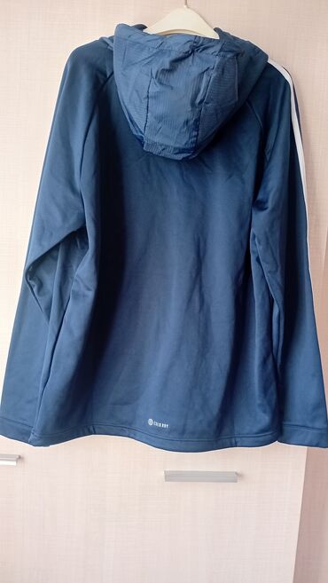 Толстовки: Спортивная толстовка с капюшоном adidas - Цвет: темно-синий (navy) с