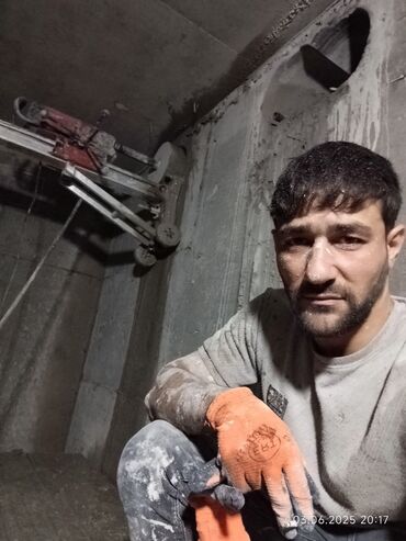 Beton işləri: Səssiz tozsuz səliqəli kəsim. Beton katlavan monolit kubik — 27